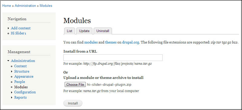 install new drupal module