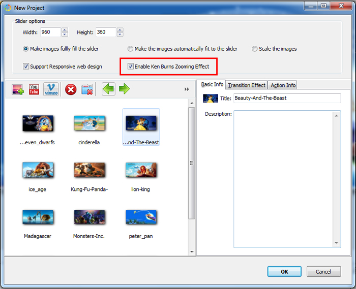 Ken Burns Zooming jQuery photo gallery