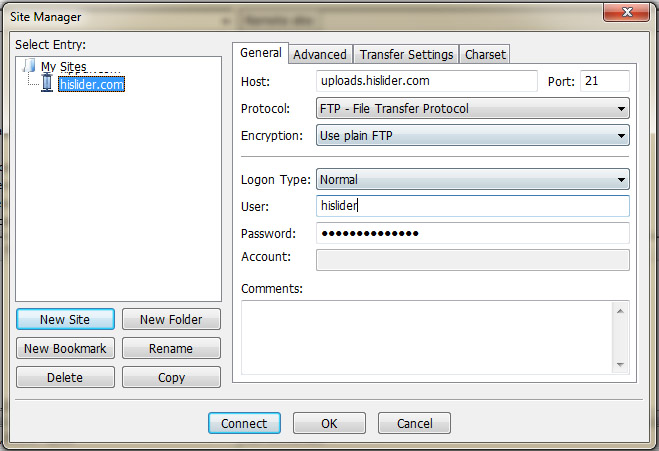 upload files via ftp software 