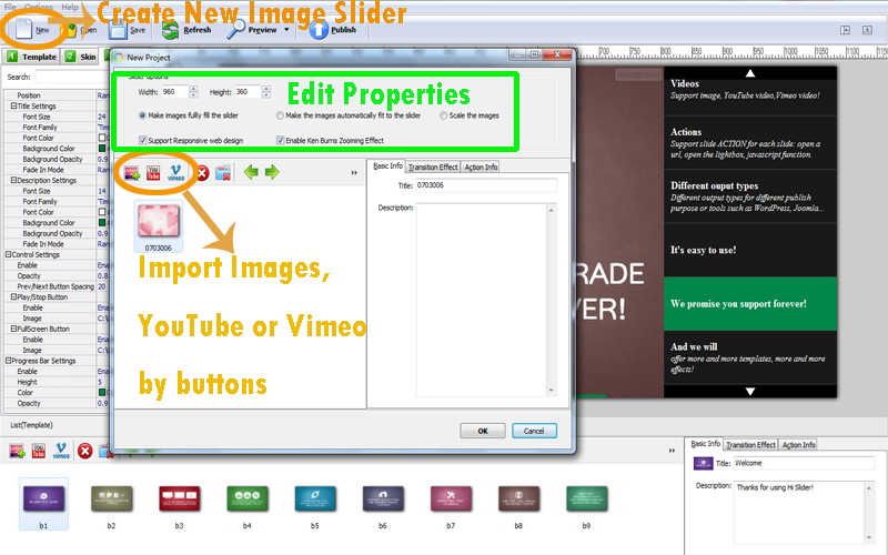 Create New Html5 Image Slider